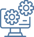 A running computer icon.