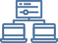 A computer network icon.