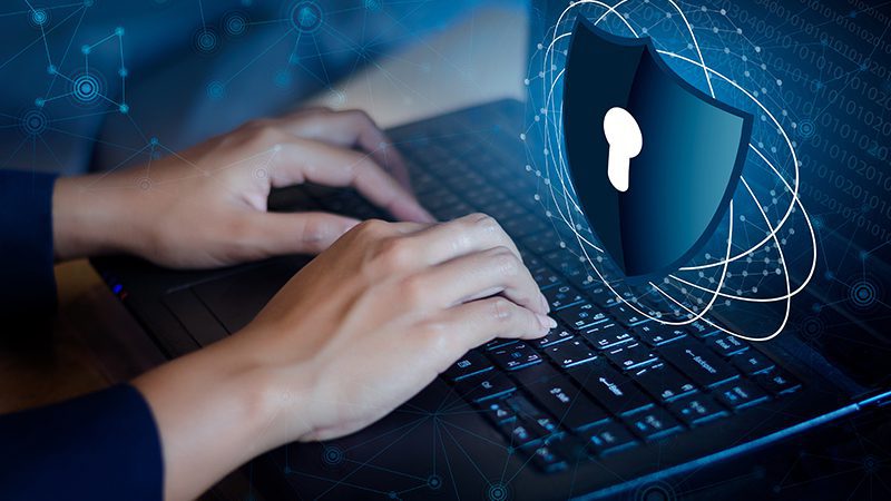 Press enter button on the keyboard computer Shield cyber Key loc
