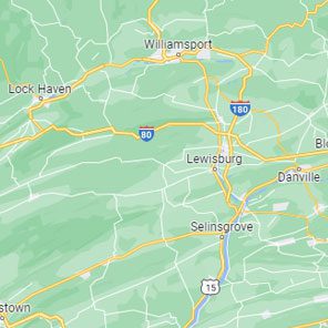 Selinsgrove / Williamsport area map