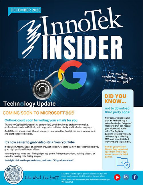 december 2023 newsletter cover