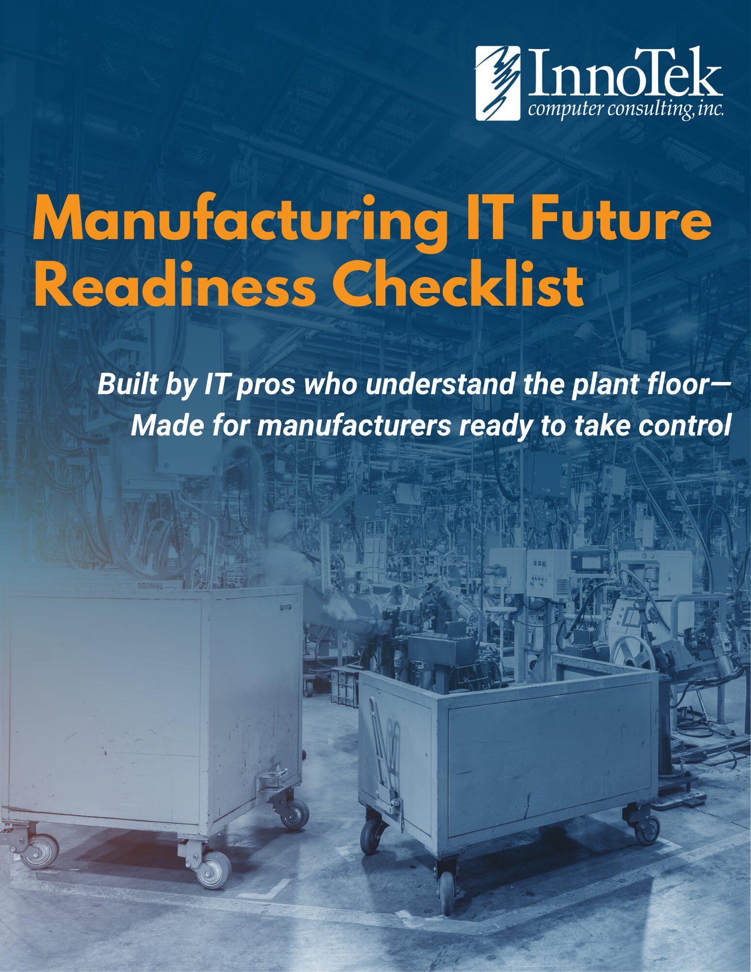 Cover of the Manufacturing IT Future Readiness Checklist free download