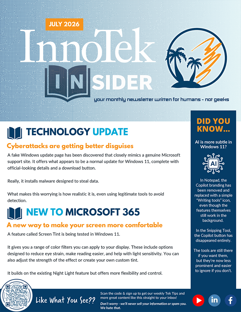 july 2026 newsletter cover